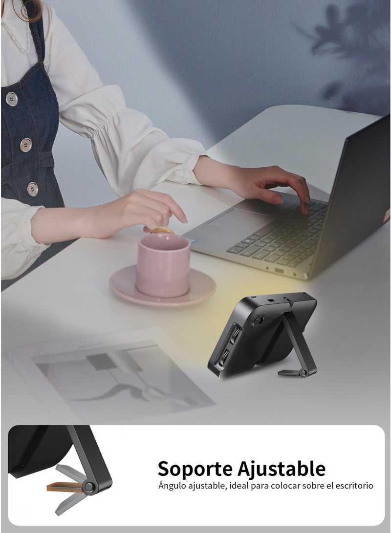 تونوف 96 مصباح LED للهواتف المحمولة مع موزع ناعم وحامل، مصباح سيلفي مغناطيسي محمول قابل لإعادة الشحن مع مشبك، إضاءة قابلة للتعديل من 2500 إلى 9000 كلفن لتسجيل مقاطع الفيديو والكاميرات والأجهزة اللوحية ومكالمات زووم والتصوير الفوتوغرافي - Image 5